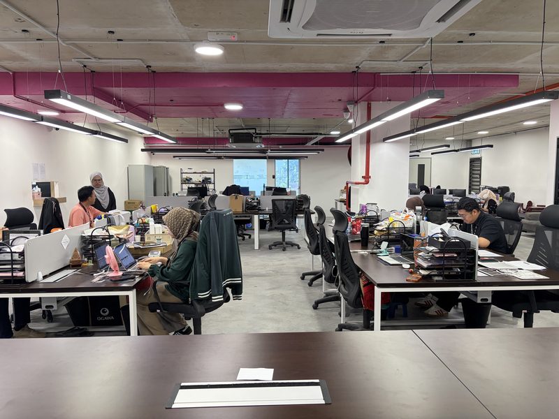 The Berry Nice team working at the back office in Sentul KL
